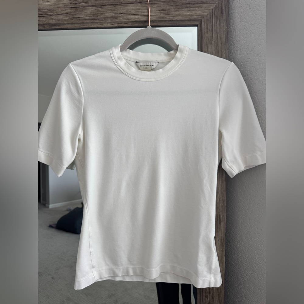 Club Monaco White Short Sleeve Tee